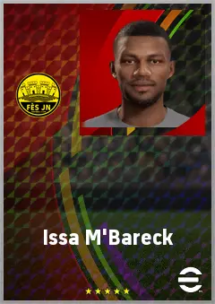 Issa M'Bareck eFootball 2026 player card, 61 OVR AMF