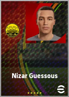 Nizar Guessous eFootball 2026 player card, 60 OVR CMF