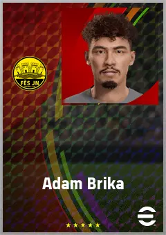 Adam Brika eFootball 2026 player card, 67 OVR RWF
