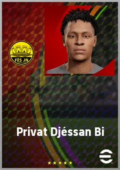 Privat Djéssan Bi eFootball 2026 player card, 60 OVR CF