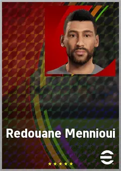 Redouane Mennioui eFootball 2026 player card, 69 OVR CB