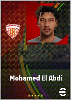 Mohamed El Abdi eFootball 2026 player card, 66 OVR LB