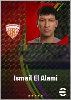 Ismail El Alami eFootball 2026 player card, 62 OVR CB