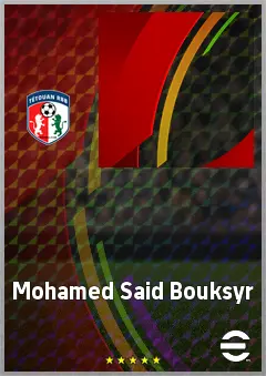 Mohamed Said Bouksyr eFootball 2026 player card, 64 OVR CMF
