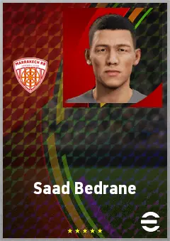 Saad Bedrane eFootball 2026 player card, 60 OVR CB