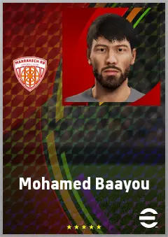 Mohamed Baayou eFootball 2026 player card, 63 OVR GK