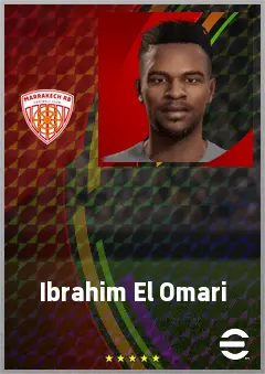 Ibrahim El Omari eFootball 2026 player card, 60 OVR CF