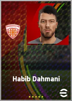 Habib Dahmani eFootball 2026 player card, 61 OVR DMF
