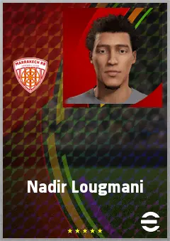 Nadir Lougmani eFootball 2026 player card, 67 OVR RB