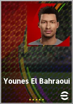 Younes El Bahraoui eFootball 2026 player card, 67 OVR CF