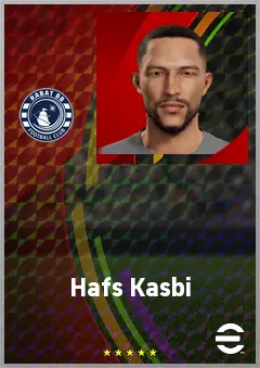 Hafs Kasbi eFootball 2026 player card, 61 OVR GK