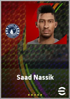 Saad Nassik eFootball 2026 player card, 66 OVR DMF