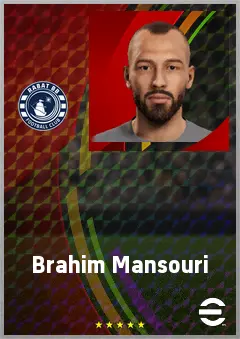 Brahim Mansouri eFootball 2026 player card, 65 OVR LWF