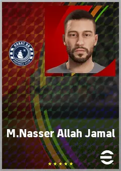 M.Nasser Allah Jamal eFootball 2026 player card, 64 OVR CB