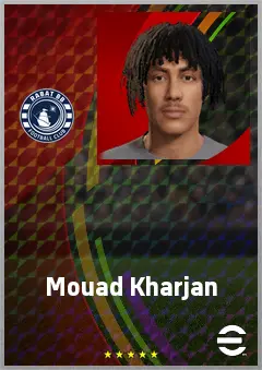 Mouad Kharjan eFootball 2026 player card, 65 OVR CMF