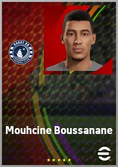 Mouhcine Boussanane eFootball 2026 player card, 63 OVR CF