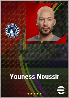 Youness Noussir eFootball 2026 player card, 65 OVR RB