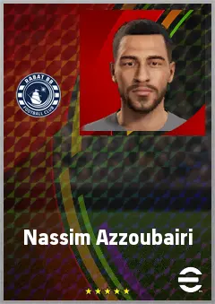 Nassim Azzoubairi eFootball 2026 player card, 66 OVR LB