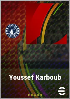 Youssef Karboub eFootball 2026 player card, 61 OVR CMF