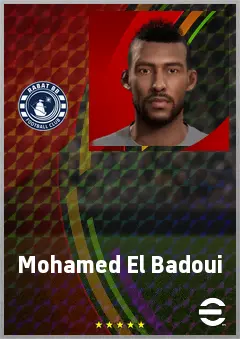 Mohamed El Badoui eFootball 2026 player card, 68 OVR CF