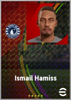 Ismail Hamiss eFootball 2026 player card, 62 OVR CF
