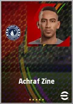 Achraf Zine eFootball 2026 player card, 67 OVR CB