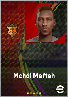 Mehdi Maftah eFootball 2026 player card, 66 OVR GK