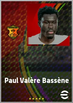 Paul Valère Bassène eFootball 2026 player card, 68 OVR CF