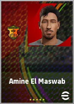 Amine El Maswab eFootball 2026 player card, 61 OVR CB