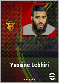 Yassine Lebhiri eFootball 2026 player card, 66 OVR CF