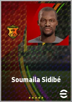 Soumaila Sidibé eFootball 2026 player card, 68 OVR DMF