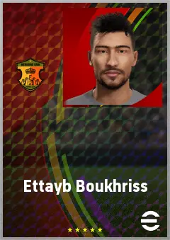 Ettayb Boukhriss eFootball 2026 player card, 67 OVR RB