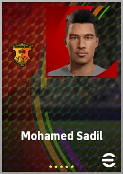 Mohamed Sadil eFootball 2026 player card, 65 OVR LB