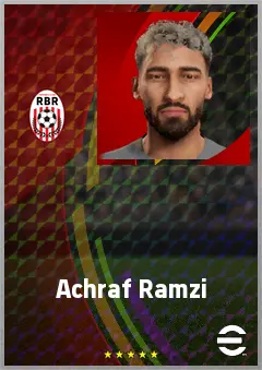 Achraf Ramzi eFootball 2026 player card, 62 OVR CB