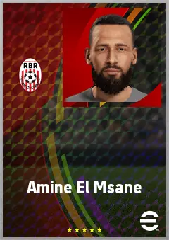 Amine El Msane eFootball 2026 player card, 70 OVR CB