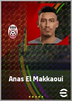 Anas El Makkaoui eFootball 2026 player card, 66 OVR CMF