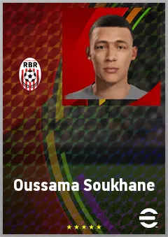 Oussama Soukhane eFootball 2026 player card, 69 OVR LB