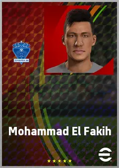 Mohammad El Fakih eFootball 2026 player card, 68 OVR AMF