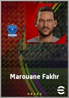 Marouane Fakhr eFootball 2026 player card, 68 OVR GK