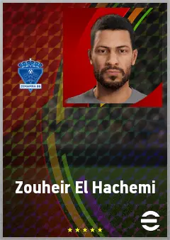 Zouheir El Hachemi eFootball 2026 player card, 60 OVR RB