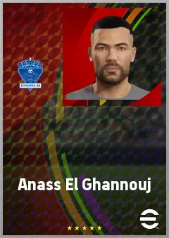Anass El Ghannouj eFootball 2026 player card, 65 OVR CMF