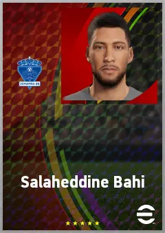 Salaheddine Bahi eFootball 2026 player card, 63 OVR CB