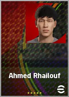 Ahmed Rhailouf eFootball 2026 player card, 66 OVR CF