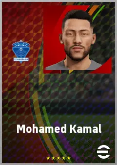 Mohamed Kamal eFootball 2026 player card, 63 OVR RMF
