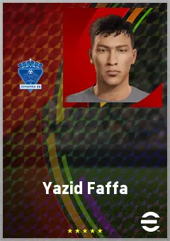 Yazid Faffa eFootball 2026 player card, 69 OVR LWF