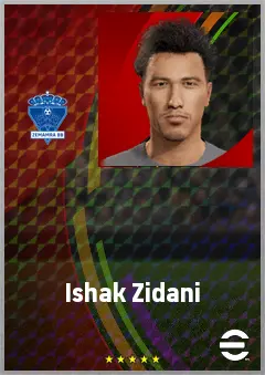 Ishak Zidani eFootball 2026 player card, 67 OVR DMF