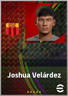 Joshua Velárdez eFootball 2026 player card, 63 OVR DMF