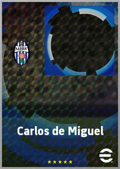Carlos de Miguel eFootball 2026 player card, 61 OVR LWF