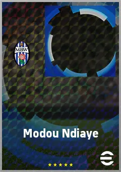 Modou Ndiaye eFootball 2026 player card, 62 OVR DMF