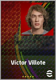 Víctor Villote eFootball 2026 player card, 63 OVR LB